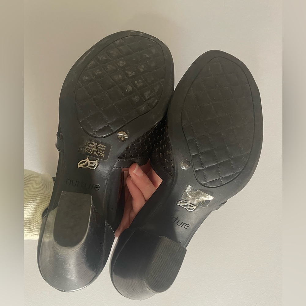 Nurture Heel Leather Sandal - Picture 8 of 8
